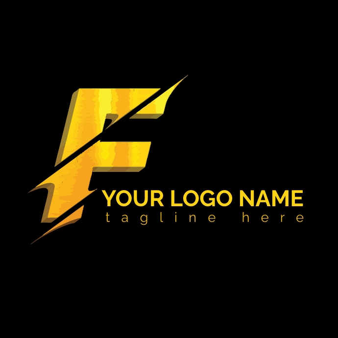 F logo design| Company logo template